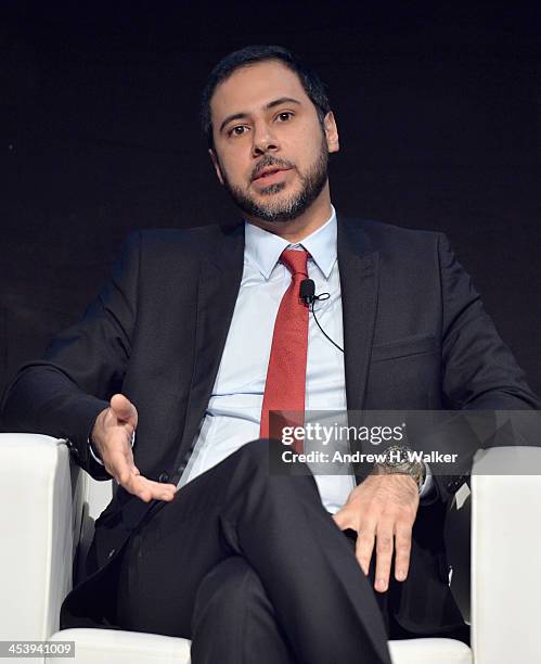 Julien Khabbaz, Head of Investment Banking at FFA Private Bank speaks at the Cinematic Innovation Summit ahead of the 10th Annual Dubai International...