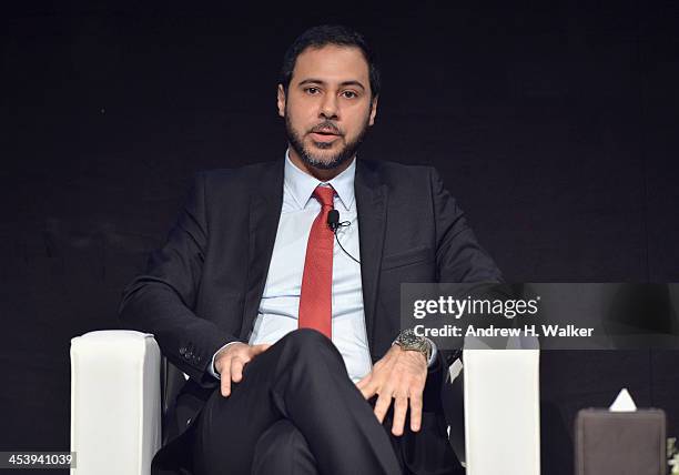 Julien Khabbaz, Head of Investment Banking at FFA Private Bank speaks at the Cinematic Innovation Summit ahead of the 10th Annual Dubai International...