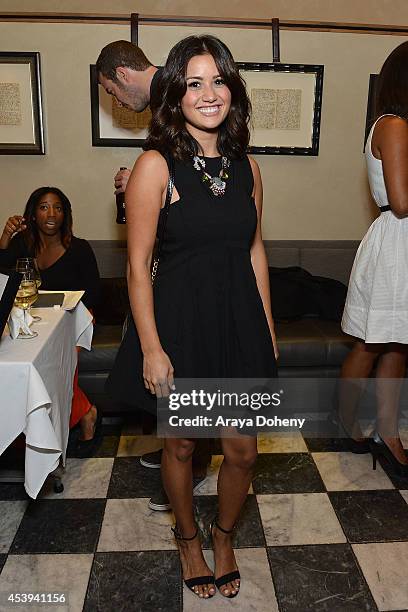 Catherine Guidici attends a Pre-Emmy dinner to benefit Two Feet Project at RivaBella on August 21, 2014 in West Hollywood, California.