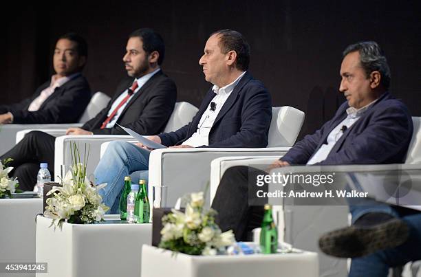 Troy Craig Poon, CEO of Perfect Storm Entertainment, Julien Khabbaz, Head of Investment Banking at FFA Private Bank, Khalil Benkirane and Sanjeev...