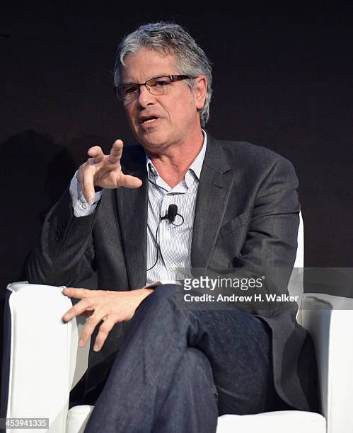 Producer Walter Parkes speaks on stage at the Cinematic Innovation Summit ahead of the 10th Annual Dubai International Film Festival at Atlantis, The...