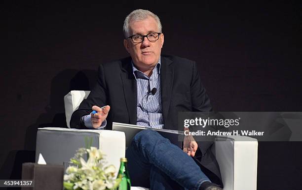 Moderator David Linde attends the Cinematic Innovation Summit ahead of the 10th Annual Dubai International Film Festival at Atlantis, The Palm Hotel...