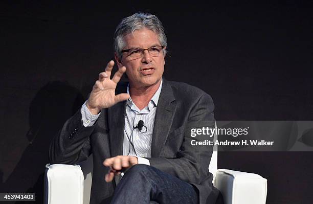 Producer Walter Parkes speaks on stage at the Cinematic Innovation Summit ahead of the 10th Annual Dubai International Film Festival at Atlantis, The...