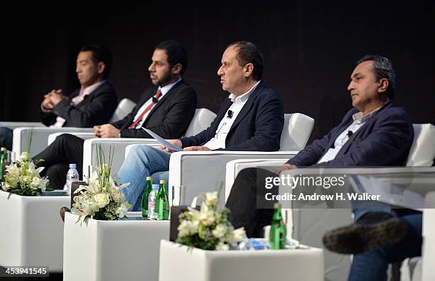 Troy Craig Poon, CEO of Perfect Storm Entertainment, Julien Khabbaz, Head of Investment Banking at FFA Private Bank, Khalil Benkirane and Sanjeev...