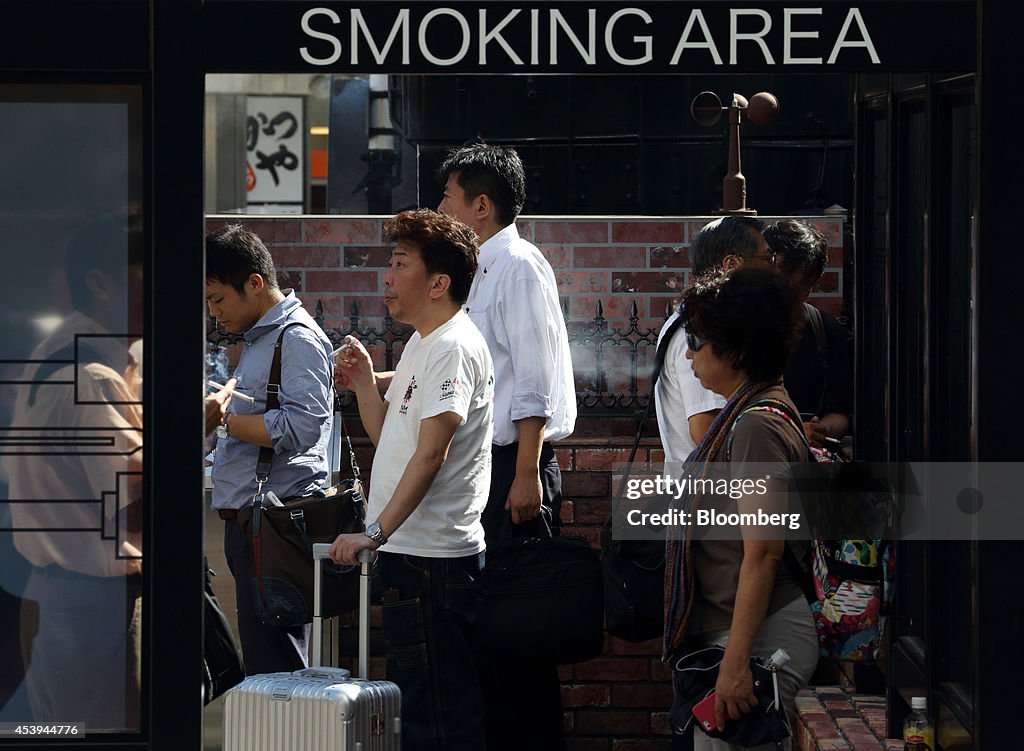 Images Of Smokers As Tokyo Governor Takes On Big Tobacco To Push Smoke-Free Games