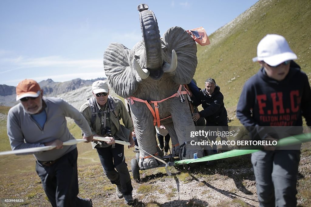 ITALY-ART-FRANCE-ELEPHANT