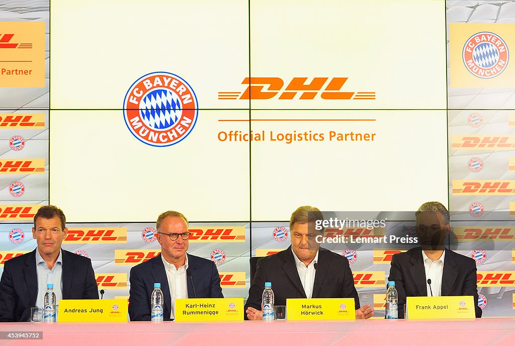 FC Bayern Muenchen And DHL Unveil Worldwide Partnership