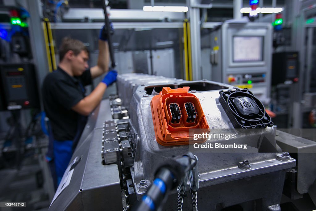 Electric Automobile Lithium-ion Battery Production At  Bayerische Motoren Werke AG Plant