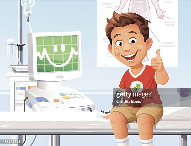 health check - smiley face thumbs up stock illustrations