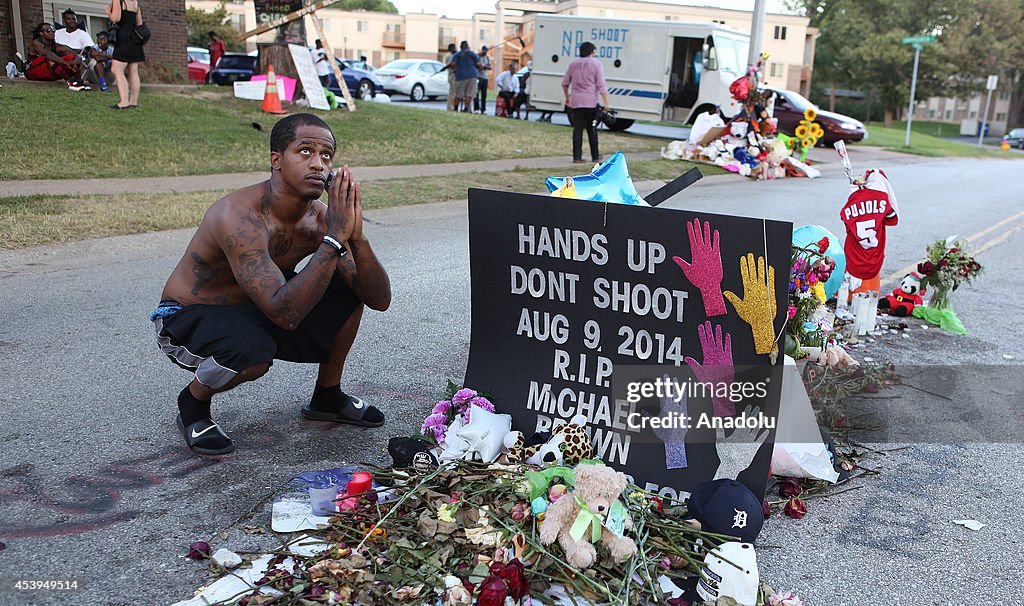 Peaceful protesters rally in Ferguson