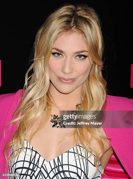 Actress Shoshana Bush attends NYLON + McDonald's Dec/Jan issue launch party, hosted by cover star Demi Lovato at Quixote Studios on December 5, 2013...