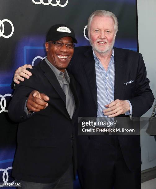 Actors Joe Morton and Jon Voight attends Audi Celebrates Emmys' Week 2014 at Cecconi's Restaurant on August 21, 2014 in Los Angeles, California.