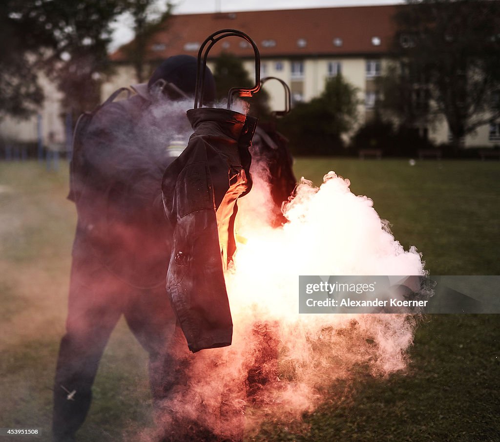Police Demonstrate Fire Protection Capability