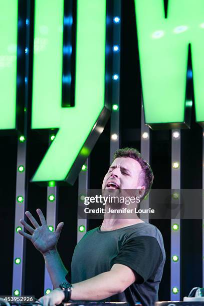 James Alexander of Grand & Warren performs at Universal CityWalk's "Music Spotlight Series" Concert at 5 Towers at Universal CityWalk on August 21,...