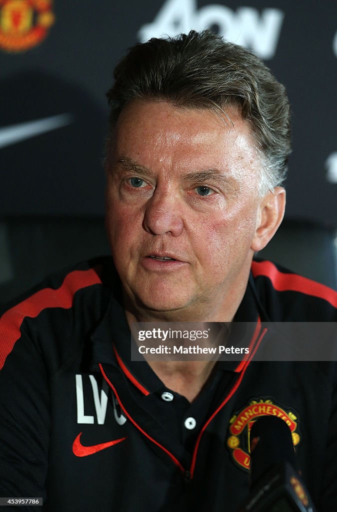 Louis van Gaal and Marcos Rojo Press Conference