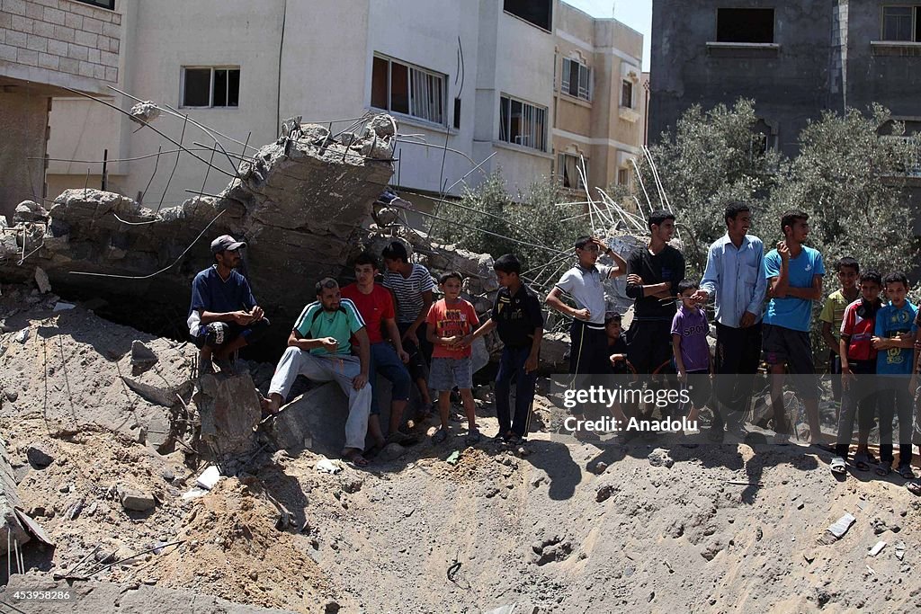 Israeli army's attack destroyed house in Sheikh Adjlin district