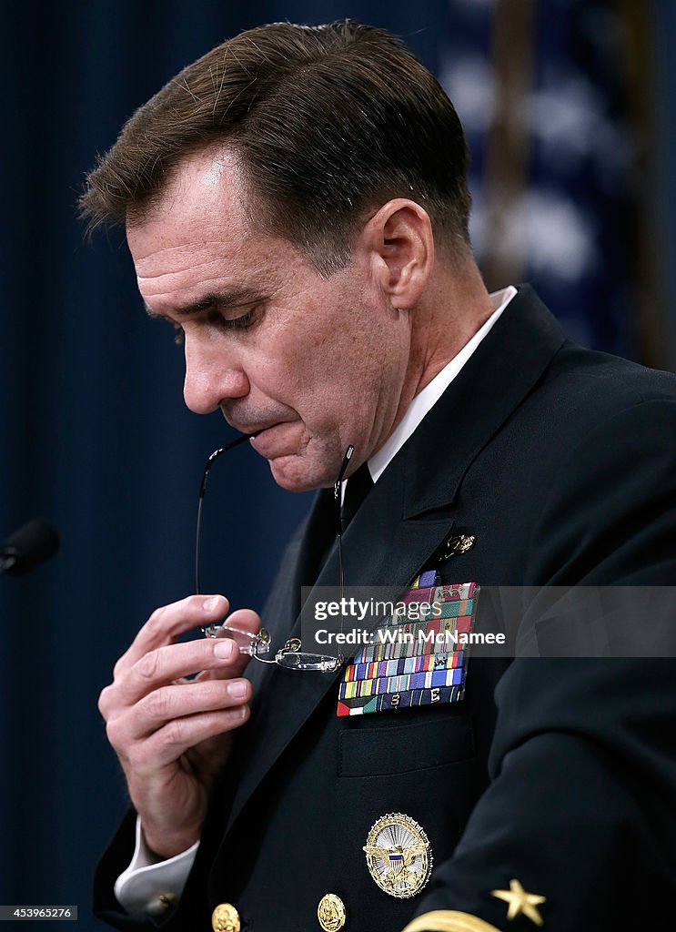 Pentagon Press Secretary John Kirby Holds Media Briefing