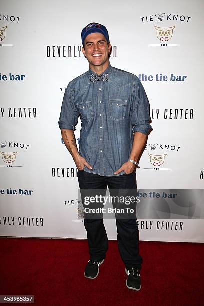 Actor Cheyenne Jackson attends Tie The Knot Pop-Up Store at The Beverly Center on December 5, 2013 in Los Angeles, California.