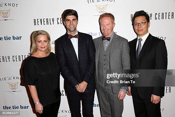 Susan Vance, Justin Mikita, actor Jesse Tyler Ferguson, and GM of Beverly Center Ralph Barnes attend Tie The Knot Pop-Up Store at The Beverly Center...