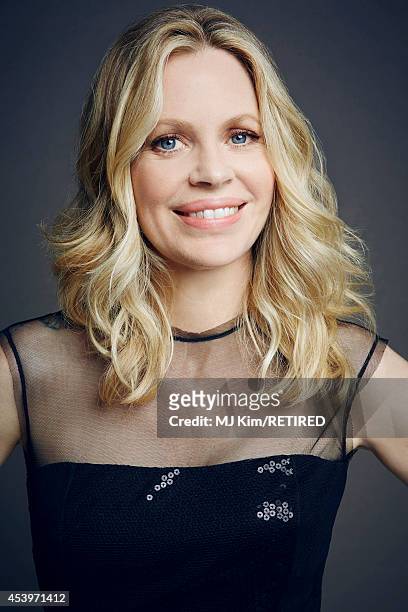 Kristin Bauer poses for a portrait at the Getty Images Portrait Studio powered by Samsung Galaxy at Comic-Con International 2014 on July 24, 2014 in...