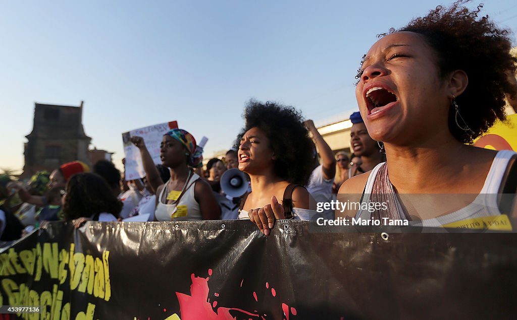 Activists And Community Members Demonstrate Against Police Killings