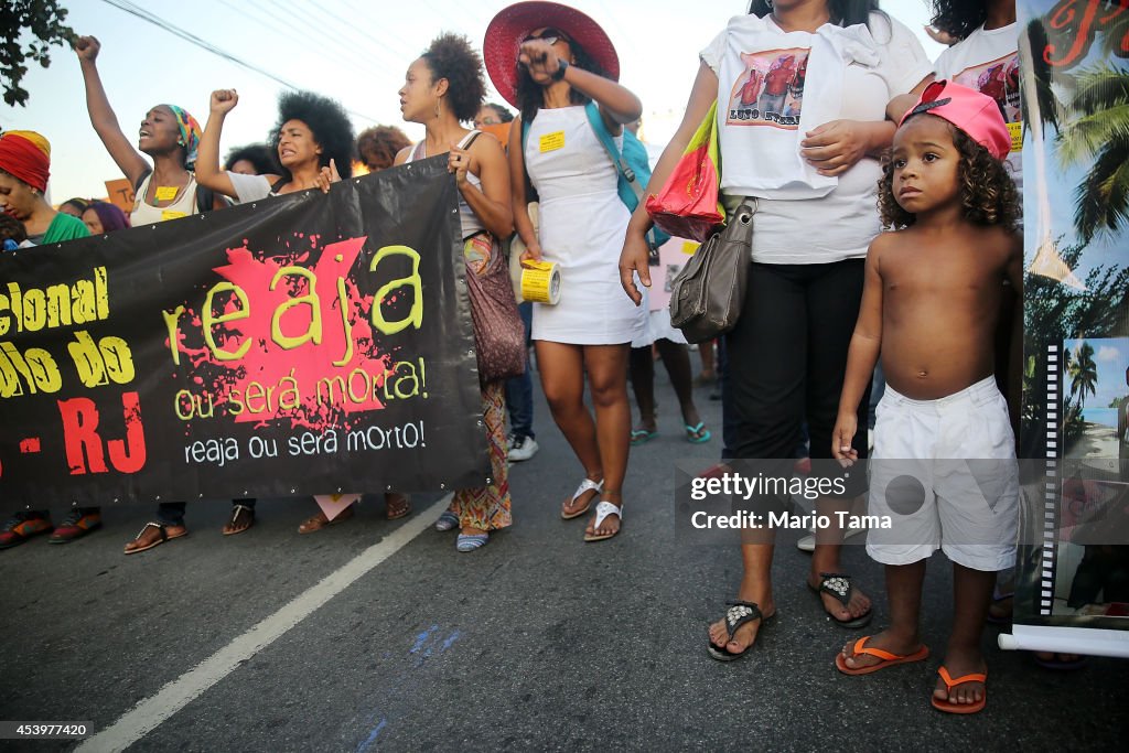 Activists And Community Members Demonstrate Against Police Killings