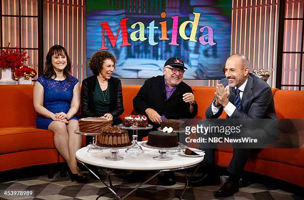 Mara Wilson, Rhea Perlman, Danny Devito and Matt Lauer appear on NBC News' "Today" show --