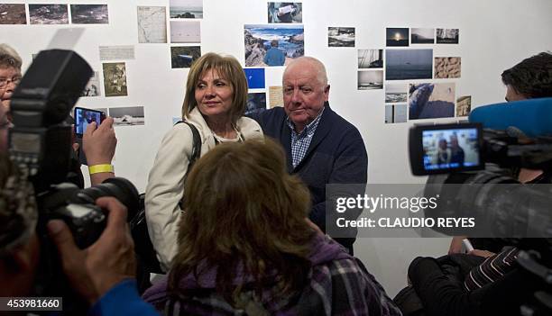 George Schindler poses for pictures during the launching of the book "La Lista de Schindler Chileno" , written by Manuel Salazar Salvo on his life,...