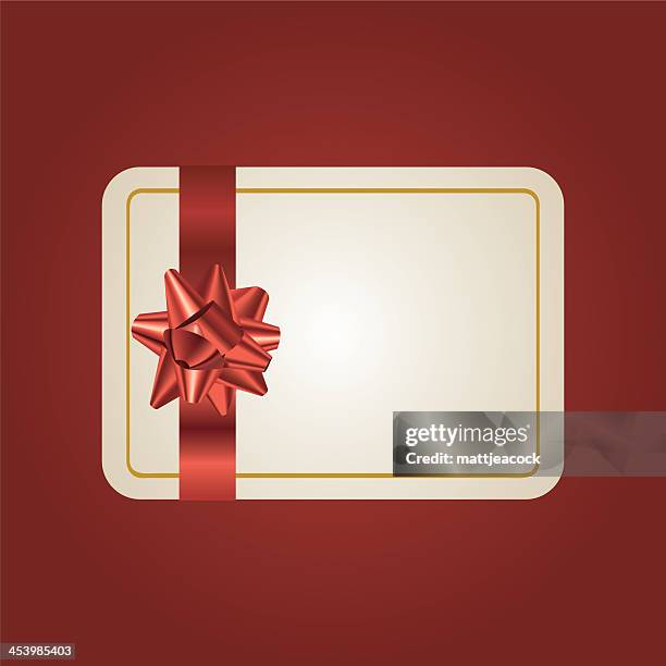 blank gift card - coupon card stock illustrations