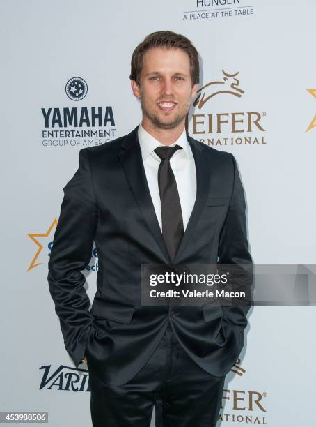 Actor Jon Heder arrives at the Heifer International's 3rd Annual "Beyond Hunger: A Place At The Table" Gala at Montage Beverly Hills on August 22,...