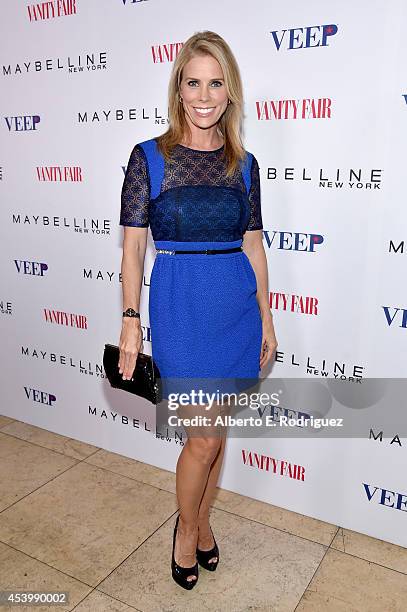 Actress Cheryl Hines attends the Vanity Fair and Maybelline New York toast of the Emmy-Nominated "VEEP" on August 22, 2014 in West Hollywood,...