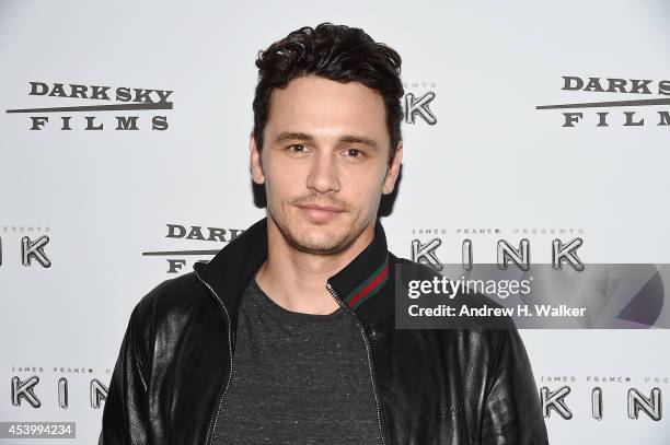 Actor James Franco attends the "Kink" New York Premiere at IFC Center on August 22, 2014 in New York City.