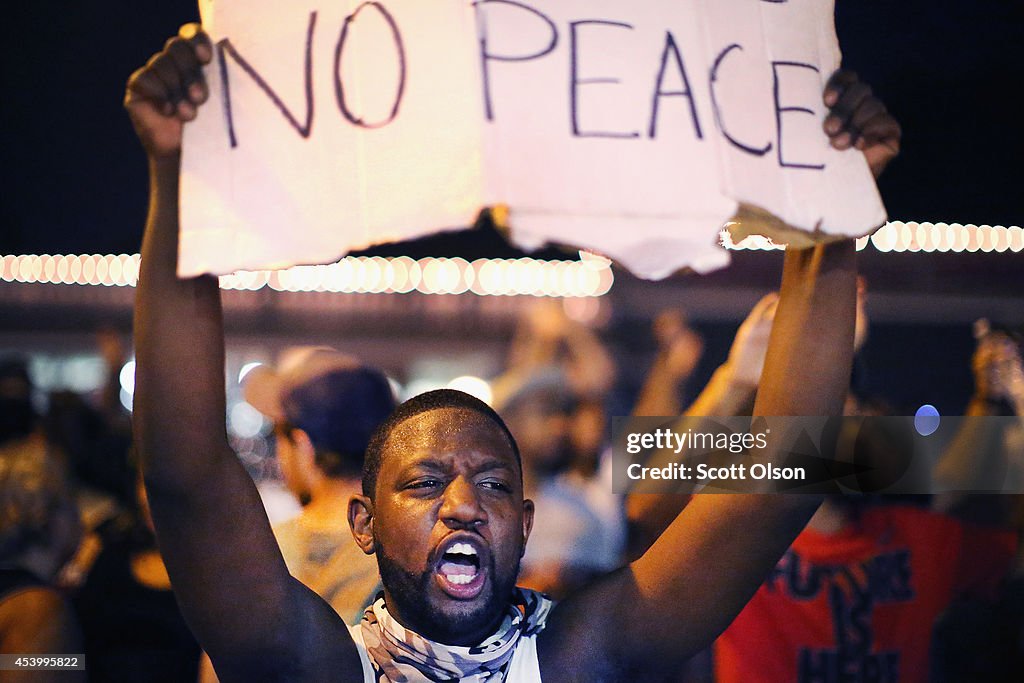 Ferguson Community Continues To Demonstrate Over Police Shooting Death Of Michael Brown