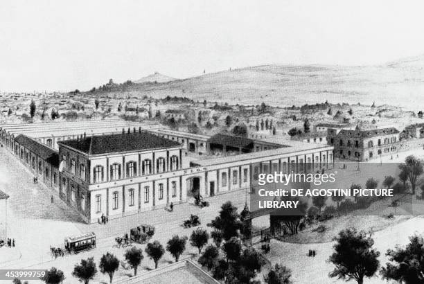 The first Fiat factory in Corso Dante in Turin, 1899. Italy, 19th century.