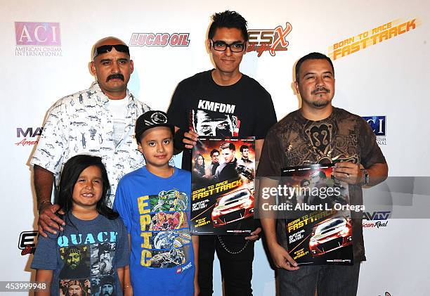 Fans at the Special Outdoor Screening Of "Born To Race: Fast Track" held at Pep Boys on August 22, 2014 in Hollywood, California.