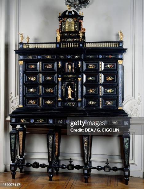 Sixteenth century ebony cabinet, News Photo