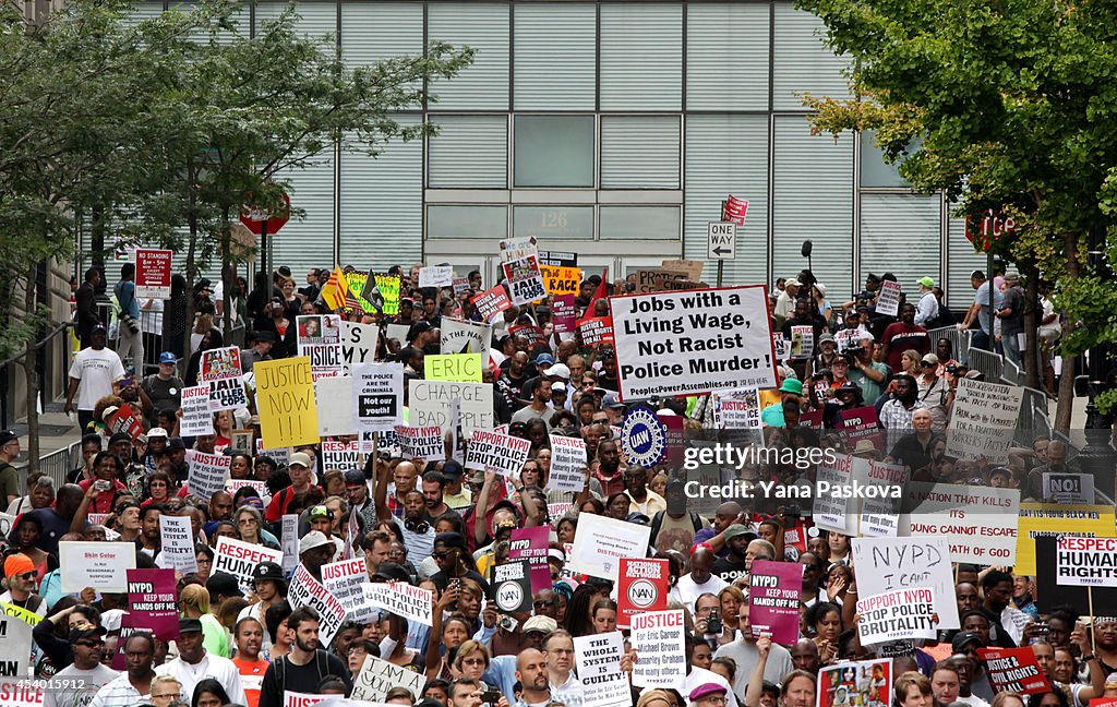 Staten Island Rally Held For Police Violence Victims Eric Garner And Michael Brown