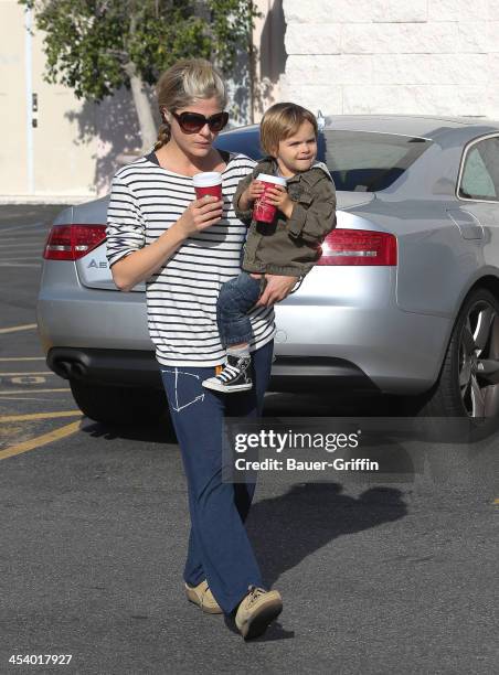 Selma Blair and son Arthur Bleick are seen on December 06, 2013 in Los Angeles, California.