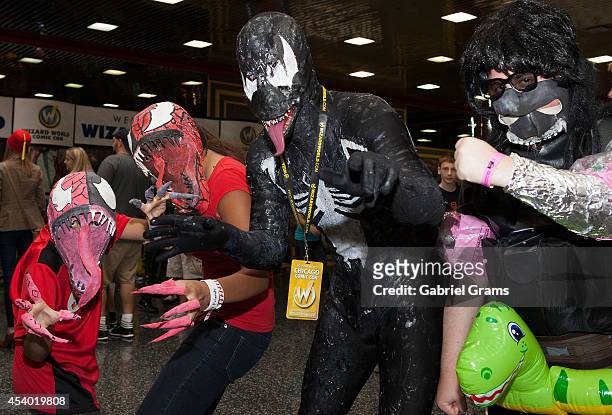 Cosplayers attend Wizard World Chicago Comic Con 2014 at Donald E. Stephens Convention Center on August 23, 2014 in Chicago, Illinois.