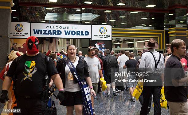 General Atmosphere of Wizard World Chicago Comic Con 2014 at Donald E. Stephens Convention Center on August 23, 2014 in Chicago, Illinois.
