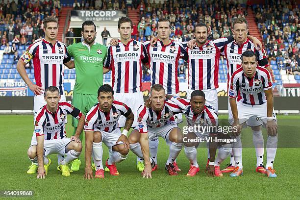 Jordens Peters of Willem II, goalkeeper Kostas Lamprou of Willem II, Dries Wuytens of Willem II , Stijn Wuytens of Willem II, Ben Sahar of Willem II,...