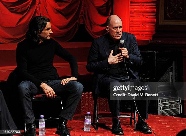 Director Justin Chadwick and screenwriter William Nicholson speak in a Q&A at a special screening of "Mandela: Long Walk To Freedom" hosted by The...