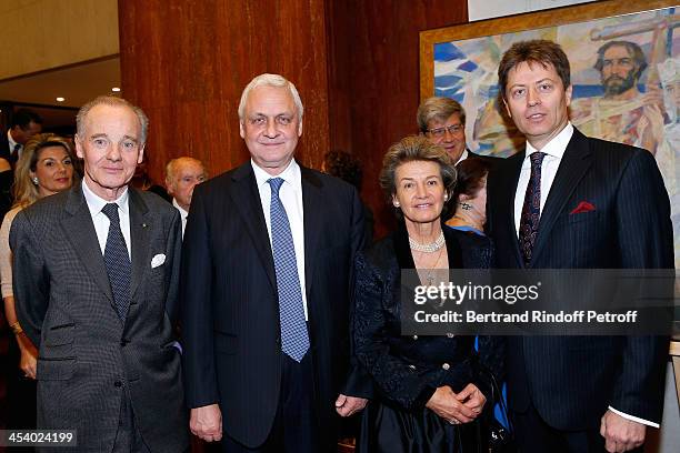 Founder-President of the European Association of Saint Vladimir, Prince Constantin Mourousy, Ambassador of Russia Alexandre Orlov, Princess Suzanne...