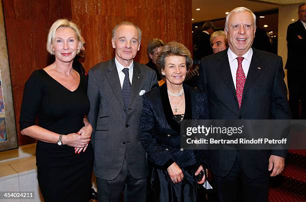 Natalia Descombes, Founder-President of the European Association of Saint Vladimir, Prince Constantin Mourousy, Princess Suzanne Mourousy and Kristo...