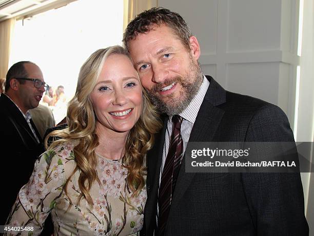 Actress Anne Heche and James Tupper attends the 2014 BAFTA Los Angeles TV Tea presented by BBC America and Jaguar at SLS Hotel on August 23, 2014 in...