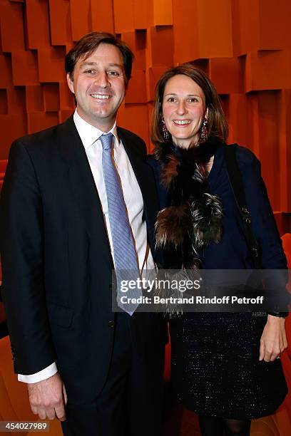 Hadrien de Clermont Tonnerre and his wife Philippine de Clermont Tonnerre attending the celebration of 26 Years of Russian French Friendship by the...