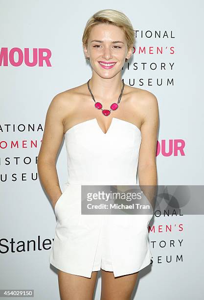 Addison Timlin arrives at the National Women's History Museum's 3rd Annual Women Making History event held at Skirball Cultural Center on August 23,...