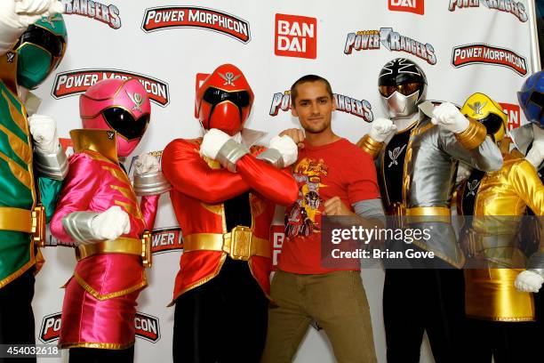 Alex Heartman attends Make A Wish Ribbon cutting Ceremony for POWER UP Power Morphiconat Pasadena Convention Center on August 23, 2014 in Pasadena,...