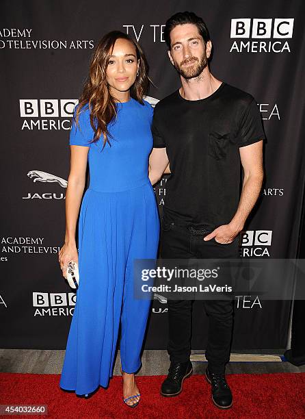 Actress Ashley Madekwe and actor Iddo Goldberg attend the BAFTA Los Angeles TV Tea Party at SLS Hotel on August 23, 2014 in Beverly Hills, California.