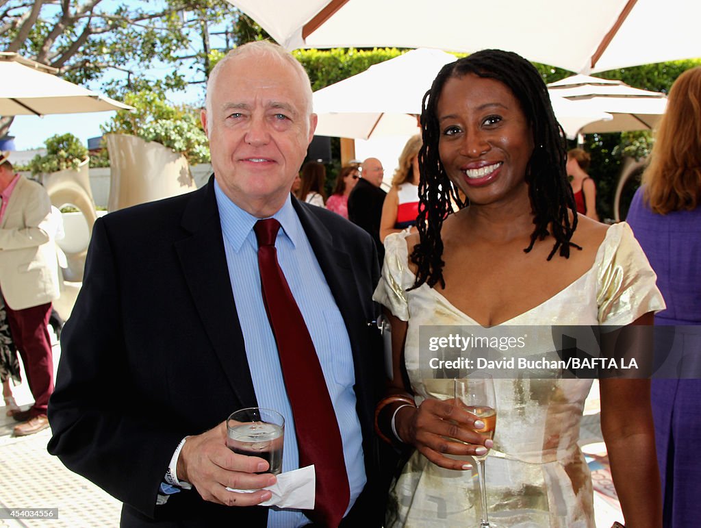 BAFTA's Brian Bolton and Karen Brailsford attend the 2014 BAFTA Los